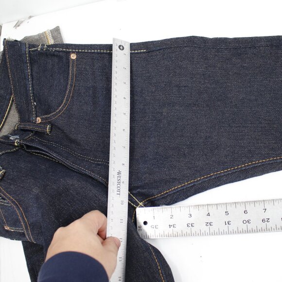 The Strike Gold Jeans Mens 28 SG3109 Japanese Selvedge Slim Tapered Button Fly - Picture 7 of 14